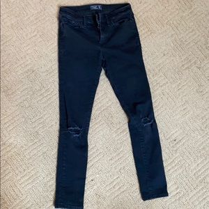 Abercrombie&Fitch Black Harper Super Skinny jeans
